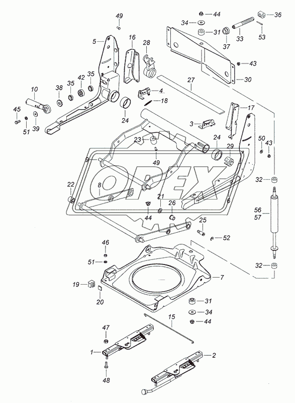 5320-6804010 Механизм подрессоривания сиденья водителя